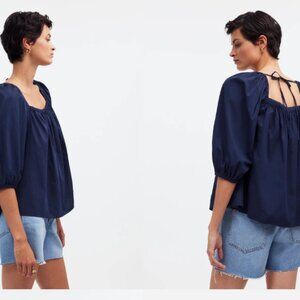 NWOT Madewell puff-sleeve babydoll top